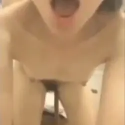 Blindfolded Asians fucking on and by the chair