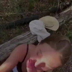 Outdoor swallow on date