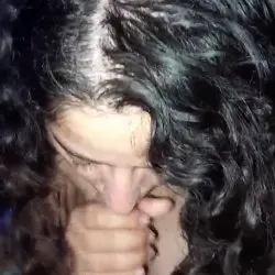 Wife blowjob before bed