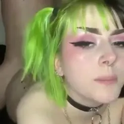 Camera facing goth pronebone