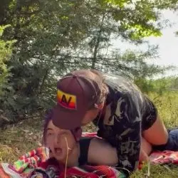 Outdoor fucking after hike