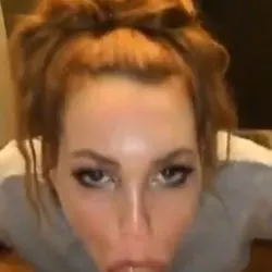 Redhead big dick blowjob