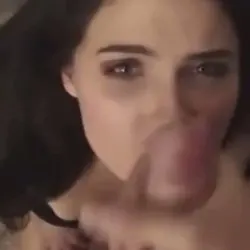 Splash to her beautiful face