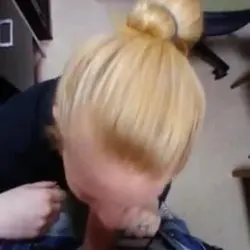 Office slut blowjob