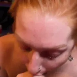 Redhead wants to suck cock before legos